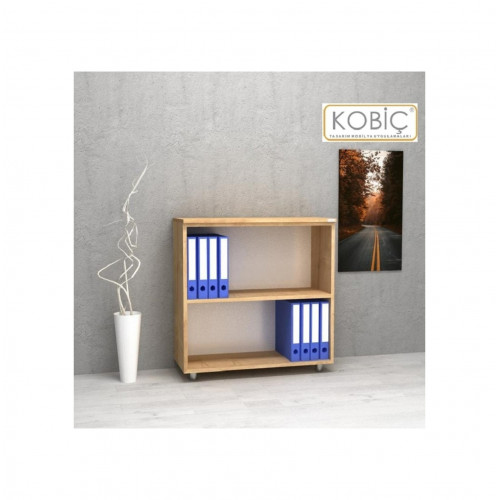 Kobiç Dosya Dolabı Açık Raflı 80x35x80 Cm Meşe Kobiç Dosya Dolabı Açık Raflı 80x35x80 Cm Meşe