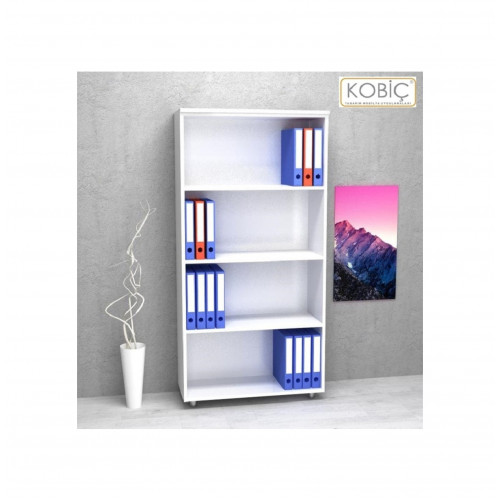 Kobiç Dosya Dolabı Açık Raflı 80x35x150 Cm Beyaz Kobiç Dosya Dolabı Açık Raflı 80x35x150 Cm Beyaz