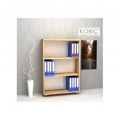 Kobiç Dosya Dolabı Açık Raflı 80x35x115 Cm Meşe Kobiç Dosya Dolabı Açık Raflı 80x35x115 Cm Meşe