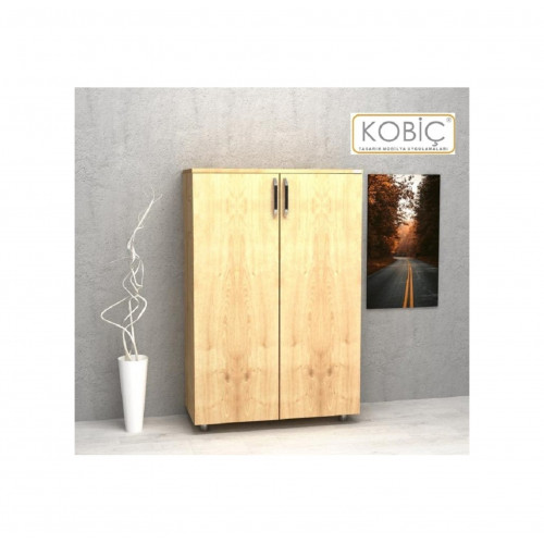 Kobiç Dosya Dolabı Tam Kapak 80x35x115 Cm Meşe