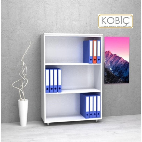 Kobiç Raflı Mdflam Dolap 80x35x115 Cm Beyaz Kobiç Raflı Mdflam Dolap 80x35x115 Cm Beyaz