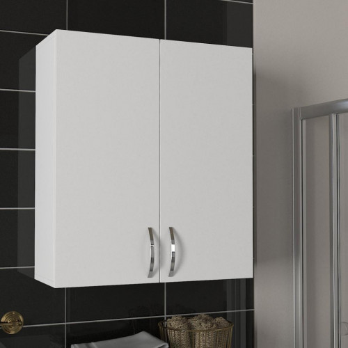 Kobiç 2 Kapaklı Çok Amaçlı Banyo Ve Mutfak Dolabı 70X25X70 Cm (BEYAZ)